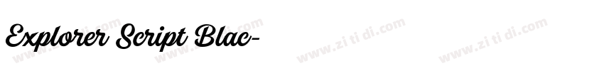 Explorer Script Blac字体转换